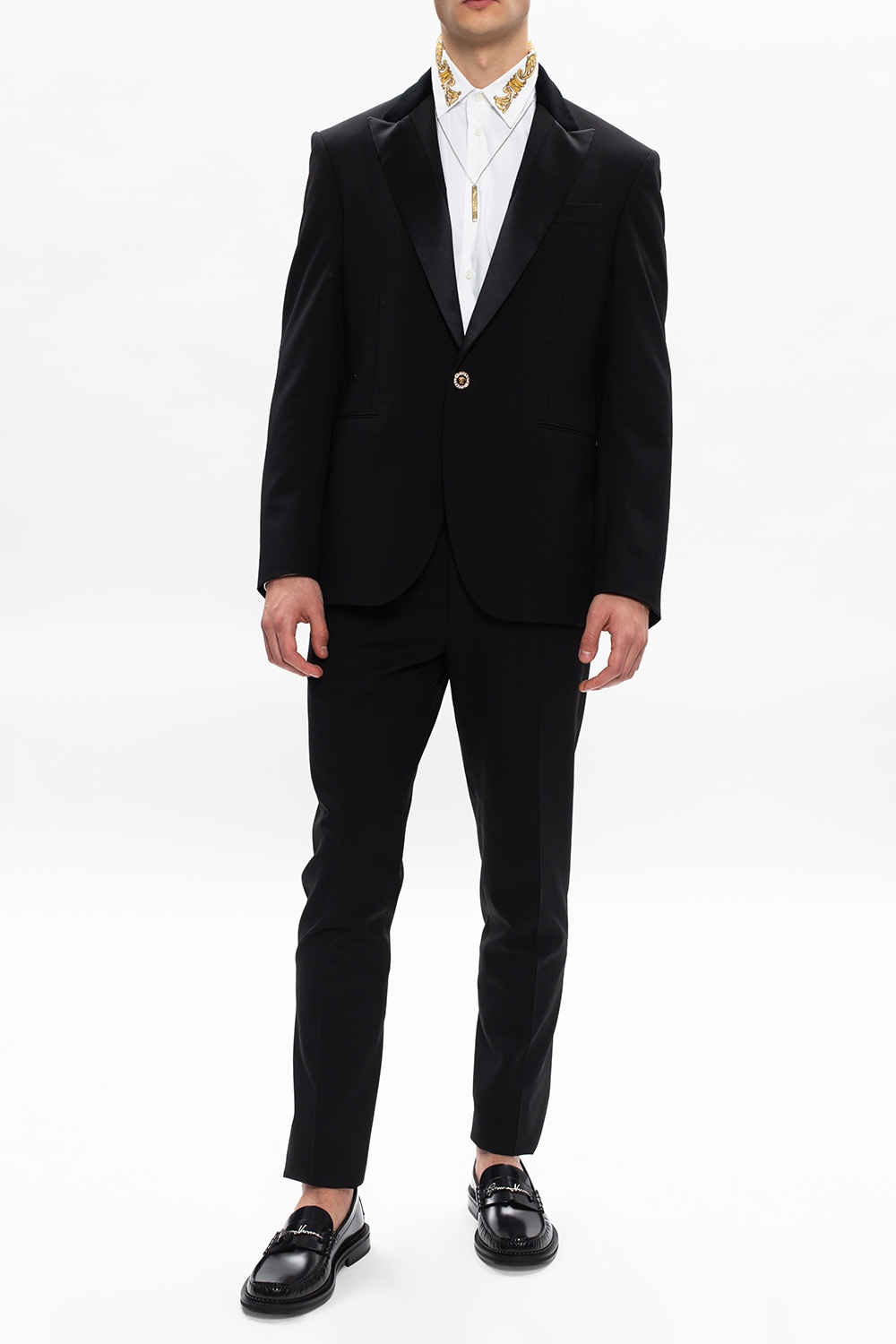 Versace best sale tuxedo shoes